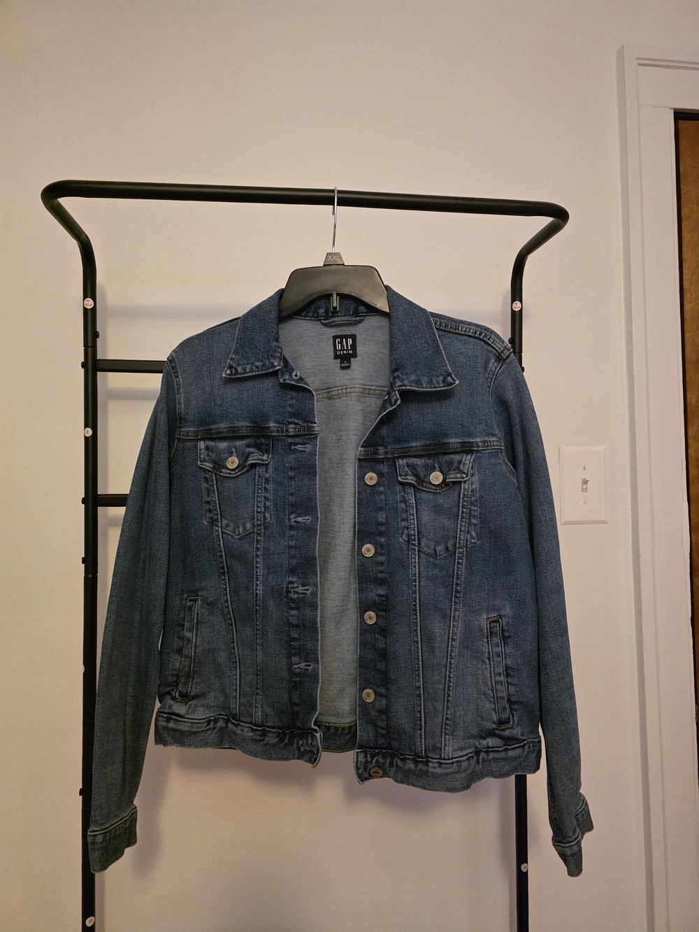 GAP Women's Dark Blue Denim Jacket, Medium